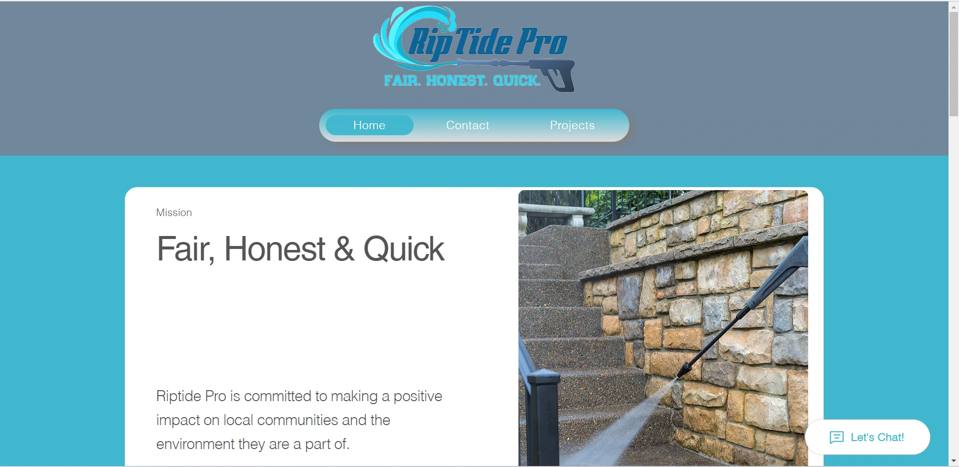 Riptide Pro Washing website